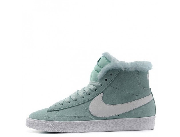 Кроссовки Nike Dunk Hight Mint С МЕХОМ