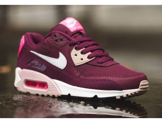 Кроссовки Nike Air Max 90 Essential Burgundy/White/Pink