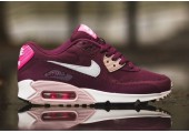 Кроссовки Nike Air Max 90 Essential Burgundy/White/Pink - Фото 3