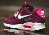 Кроссовки Nike Air Max 90 Essential Burgundy/White/Pink - Фото 2