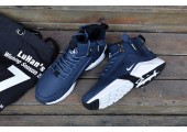 Кроссовки Nike Huarache X Acronym City MID Leather Navy/White - Фото 2