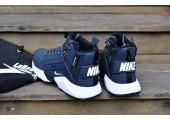 Кроссовки Nike Huarache X Acronym City MID Leather Navy/White - Фото 3
