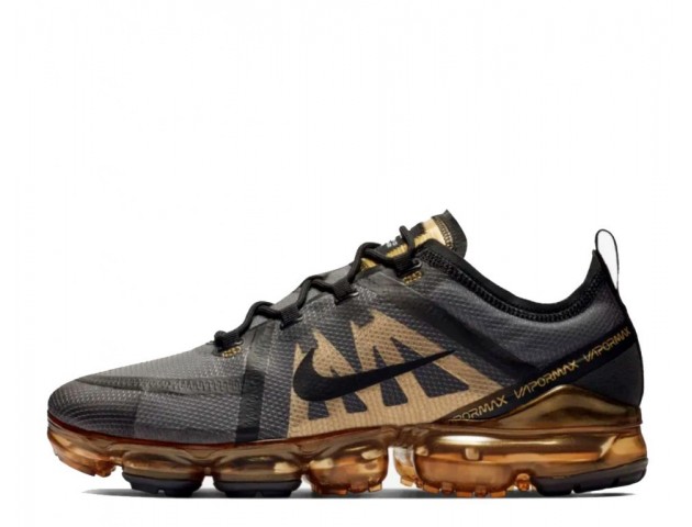 Кроссовки Nike Air VaporMax 2019  Black/Metallic Gold/Black