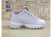 Кроссовки Fila Disruptor II White/Pink - Фото 3