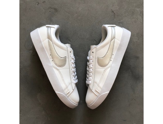 Кроссовки Nike Blazer Low Leather White/Silver