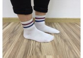 Носки White with Red and Blue Lines - Фото 2