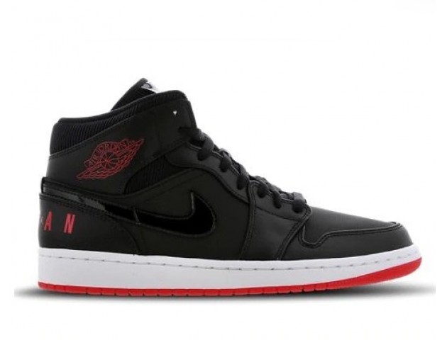Баскетбольные кроссовки Nike Air Jordan 1 Mid Winterized Black/Red
