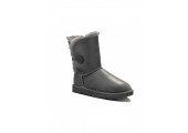 UGG Bailey Button Leather Metalic Grey - Фото 2