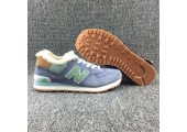 Кроссовки New Balance Buty 574 Winter Purple/Mint С МЕХОМ - Фото 5