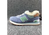 Кроссовки New Balance Buty 574 Winter Purple/Mint С МЕХОМ - Фото 2