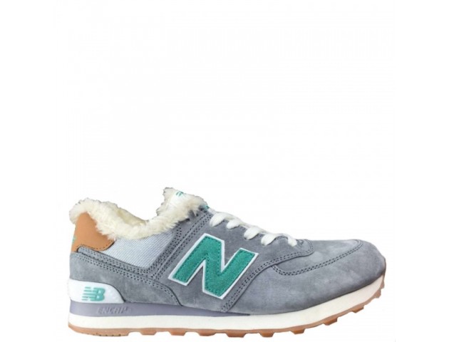 Кроссовки New Balance Buty 574 Winter Purple/Mint С МЕХОМ