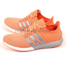 Кроссовки Adidas Gazelle Boost W Orange/Silver/White 