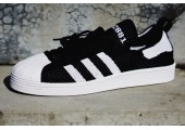 Кроссовки Adidas Superstar 80s Primeknit Black/White - Фото 1