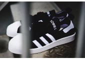 Кроссовки Adidas Superstar 80s Primeknit Black/White - Фото 2