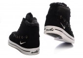 Кроссовки Nike High Top Fur Black С МЕХОМ - Фото 2