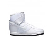 Сникерсы Nike WMNS Dunk Hight White С МЕХОМ - Фото 1