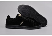 Кроссовки Adidas Stan Smith Suede Black - Фото 1