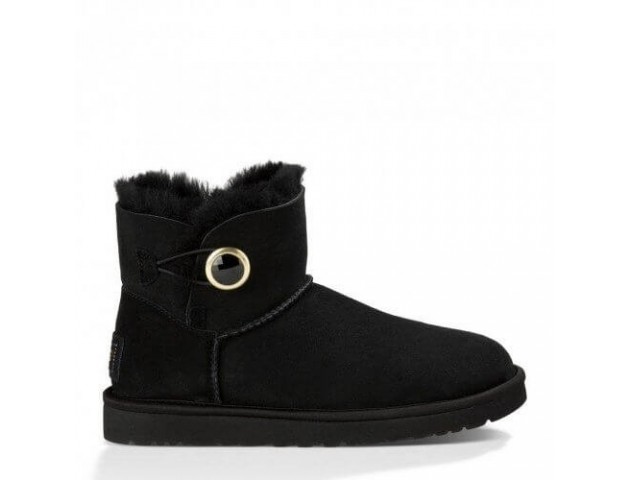 UGG Bailey Button Mini Ornate Black