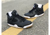 Баскетбольные кроссовки Air Jordan 4 Black/Grey - Фото 7