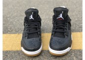 Баскетбольные кроссовки Air Jordan 4 Black/Grey - Фото 5