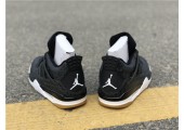 Баскетбольные кроссовки Air Jordan 4 Black/Grey - Фото 4