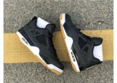 Баскетбольные кроссовки Air Jordan 4 Black/Grey - Фото 3
