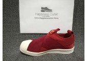 Кроссовки-слипоны Adidas Superstar Slip-on Bordo - Фото 4