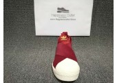 Кроссовки-слипоны Adidas Superstar Slip-on Bordo - Фото 3