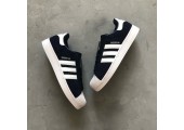 Кроссовки Adidas Superstar Suede Collegiate Navy/White - Фото 6