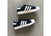 Кроссовки Adidas Superstar Suede Collegiate Navy/White - Фото 2