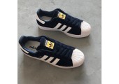 Кроссовки Adidas Superstar Suede Collegiate Navy/White - Фото 7
