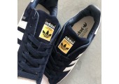 Кроссовки Adidas Superstar Suede Collegiate Navy/White - Фото 8