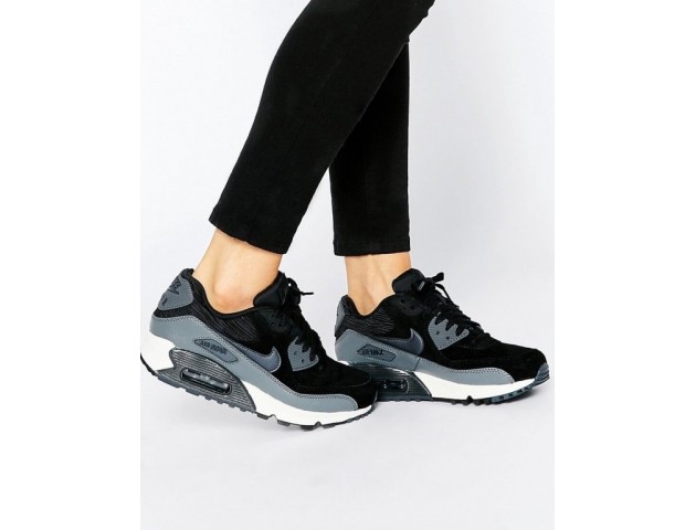 Кроссовки Nike Air Max 90 Black And Grey Trainers