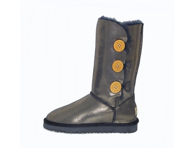 UGG BAILEY BUTTON TRIPLET II BOOT GOLD