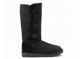 UGG BAILEY BUTTON TRIPLET II BOOT BLACK - Фото 1