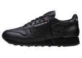 Кроссовки Reebok Classic Leather All Black - Фото 5