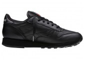 Кроссовки Reebok Classic Leather All Black - Фото 2
