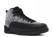 Баскетбольные кроссовки Nike Air Jordan 12 Retro Grey/Black - Фото 3