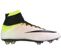 Футбольные бутсы Nike Mercurial Superfly Radiant Reveal FG White/Black/Volt/Total Orange Футбольные бутсы Nike Mercurial Superfly Radiant Reveal FG White/Black/Volt/Total Orange