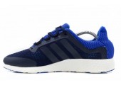 Кроссовки Adidas Pure Boost Navy/Light Blue - Фото 1