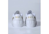 Кроссовки Nike Blazer Low Leather White/Haki Gold - Фото 3
