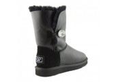 UGG Bailey Button Bling Leather Black II - Фото 3