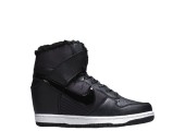 Сникерсы Nike WMNS Dunk Hight Black С МЕХОМ - Фото 1