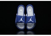 Шлепанцы Off White x Jordan Hydro 6 Blue - Фото 3