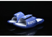Шлепанцы Off White x Jordan Hydro 6 Blue - Фото 7