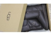 UGG BAILEY BUTTON II BOOT LEATHER BROWN - Фото 4