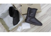 UGG BAILEY BUTTON II BOOT LEATHER BROWN - Фото 6