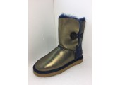 UGG Bailey Button Metallic Blue/Gold - Фото 4
