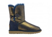 UGG Bailey Button Metallic Blue/Gold - Фото 6