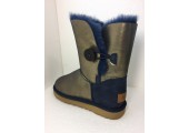UGG Bailey Button Metallic Blue/Gold - Фото 2